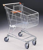 Shopping Trolley 140Ltr (set of 2), Red Handles, Filstorage