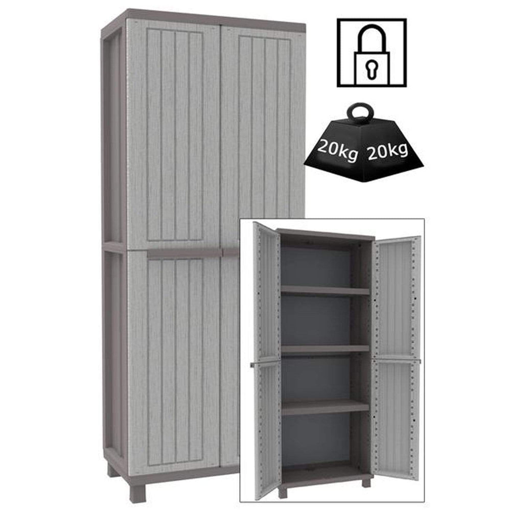 Plastic Garden / Home Cupboard TDJW260 1700mm H, TDJW260, Filstorage