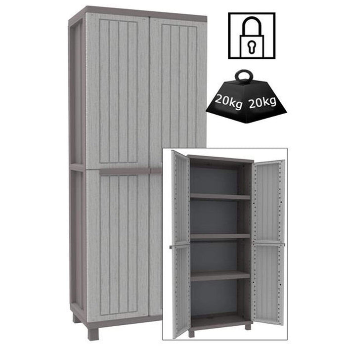 Plastic Garden / Home Cupboard TDJW260 1700mm H, TDJW260, Filstorage