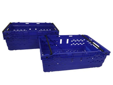 Supermarket Bale Arm Stacking Logistics Crate 35L, Blue, Filstorage