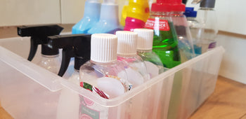 Clear Plastic Storage Box Organiser Under Sink Cupboard Wardrobe Container 110mm H, 403 (415x150x110), Filstorage