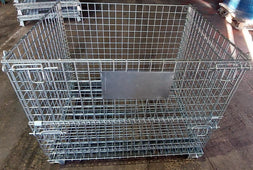 Collapsible Steel Pallet Hypercage Stillages, 4 x Hypercages, Filstorage