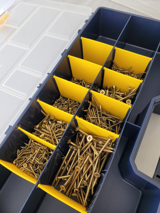Large Organiser Case Carry Kit with Movable Dividers 49-16, TORG49, Filstorage