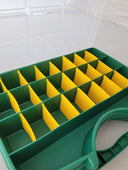 Small Parts Organiser Case Carry Kit with Movable Dividers 22-26, TORG22, Filstorage