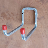 Galvanised Steel Double Ladder/Tool Wall Hook, Default Title, Filstorage