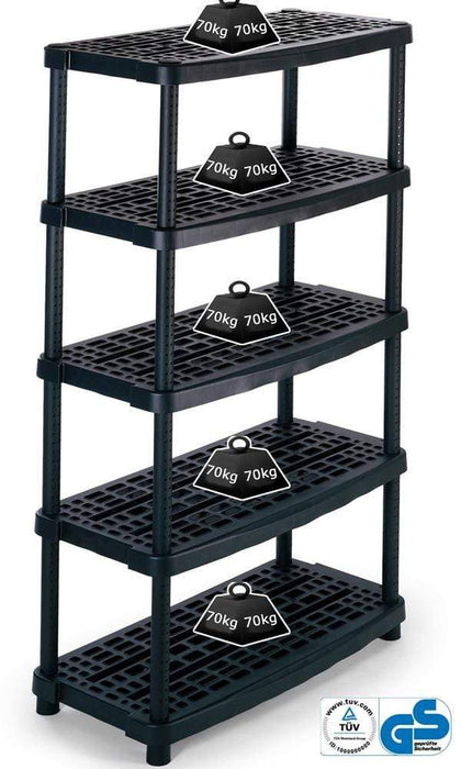 Vented Recycled Plastic Shelving 70kg/level 2436/5 - Filstorage