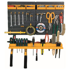Wall Mounted Tool Storage Board Organiser Rack & Panel Pegboard