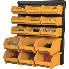 Wall Panel Storage Kit with 15 Parts Bins