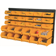 Large Wall Panel Storage Kit with 30 Parts Bins
