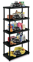 Solid Recycled Plastic Shelving 40kg UDL 5 Level 1730mm H x 800mm W x 400mm D