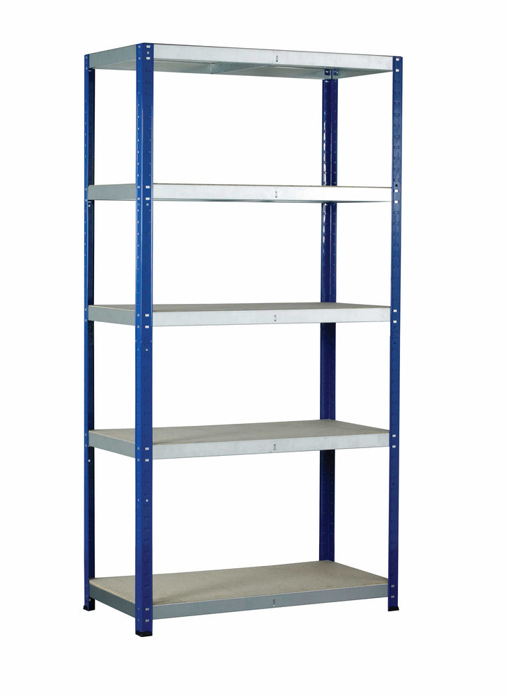 Eco-Rax Heavy-Duty Shelving Unit 265kg per level (4 sizes), 900mm / 450mm, Filstorage