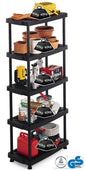 Vented Recycled Plastic Shelving 40kg 5 Level 1760mm H x 790mm W x 390mm D, 8040/5, Filstorage