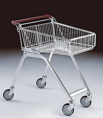 Shopping Trolley 80Ltr Shallow (set of 5), Red Handle, Filstorage