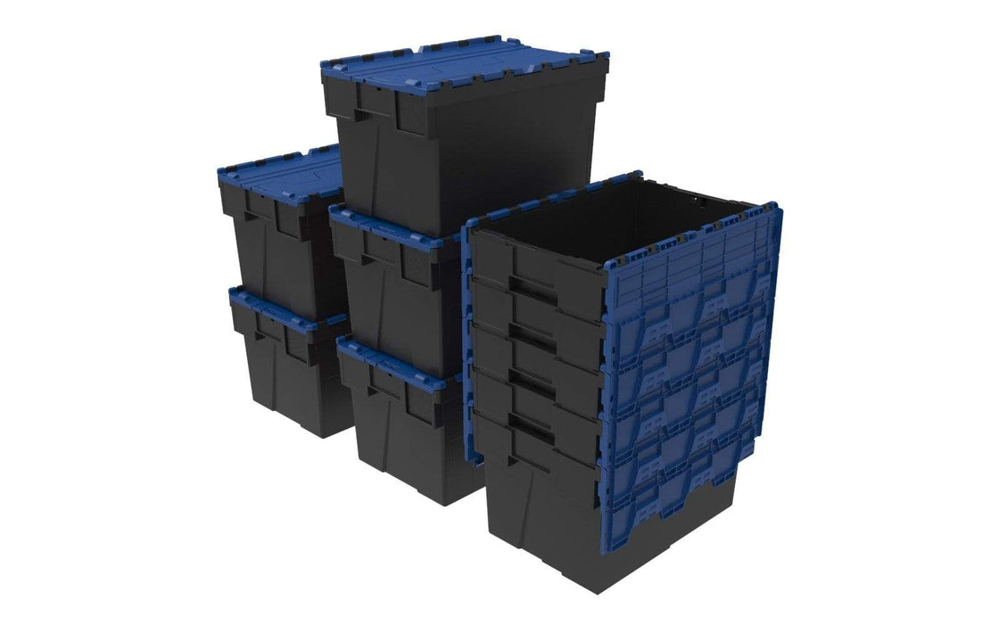 Loadhog Heavy Duty Plastic Storage Container with lid 65 L (Four Colours), Blue / 10, Filstorage