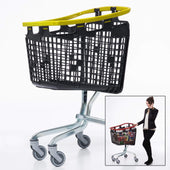 Araven Loop Plastic Shopping Picking Trolley 100L (5 Colours), Yellow / 1, Filstorage