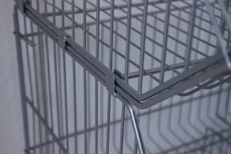 Large Wire Storage Stacking Display Basket (Single), 900mm Single Basket - White, Filstorage