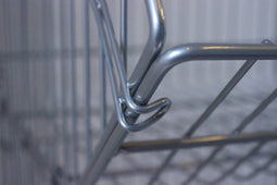 Large Wire Storage Stacking Display Basket (Single), 900mm Single Basket - White, Filstorage