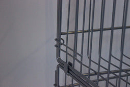 Set of 4 Large Wire Storage Stacking Display Baskets & 8 Dividers, 900mm White Basket Stack Kit, Filstorage