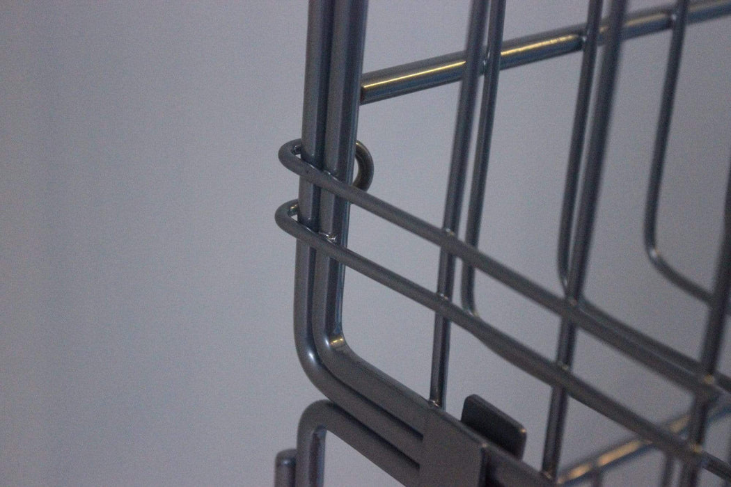 Large Wire Storage Stacking Display Basket (Single), 900mm Single Basket - White, Filstorage