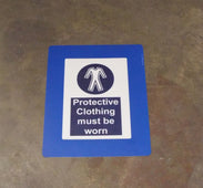 Self Adhesive Floor/Wall Warehouse Sign Frame (A4 Size), FFA4 - Blue/Pk 10, Filstorage