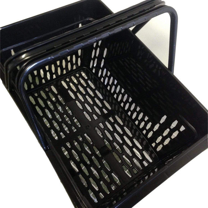 X-Large Black Plastic Shopping Basket (28L), Default Title, Filstorage