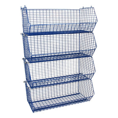 CLEARANCE: Wire Storage C2DS Filplastic Baskets BUNDLE (12 baskets/ 24 dividers)