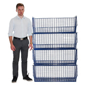 C2DS (large) Wire Storage Basket (single), C2DS Wire Green / 1, Filstorage