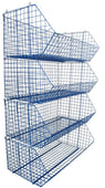 C4 Mobile (extra-large) Unit Complete (3 Baskets), RED C4 Mobile Unit 3 Baskets, Filstorage