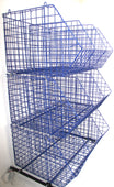 C4 Mobile (extra-large) Unit Complete (3 Baskets), RED C4 Mobile Unit 3 Baskets, Filstorage