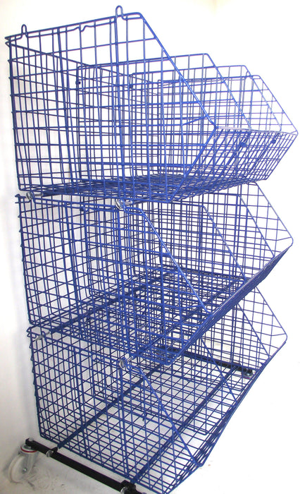 C4 Mobile (extra-large) Unit Complete (3 Baskets), RED C4 Mobile Unit 3 Baskets, Filstorage