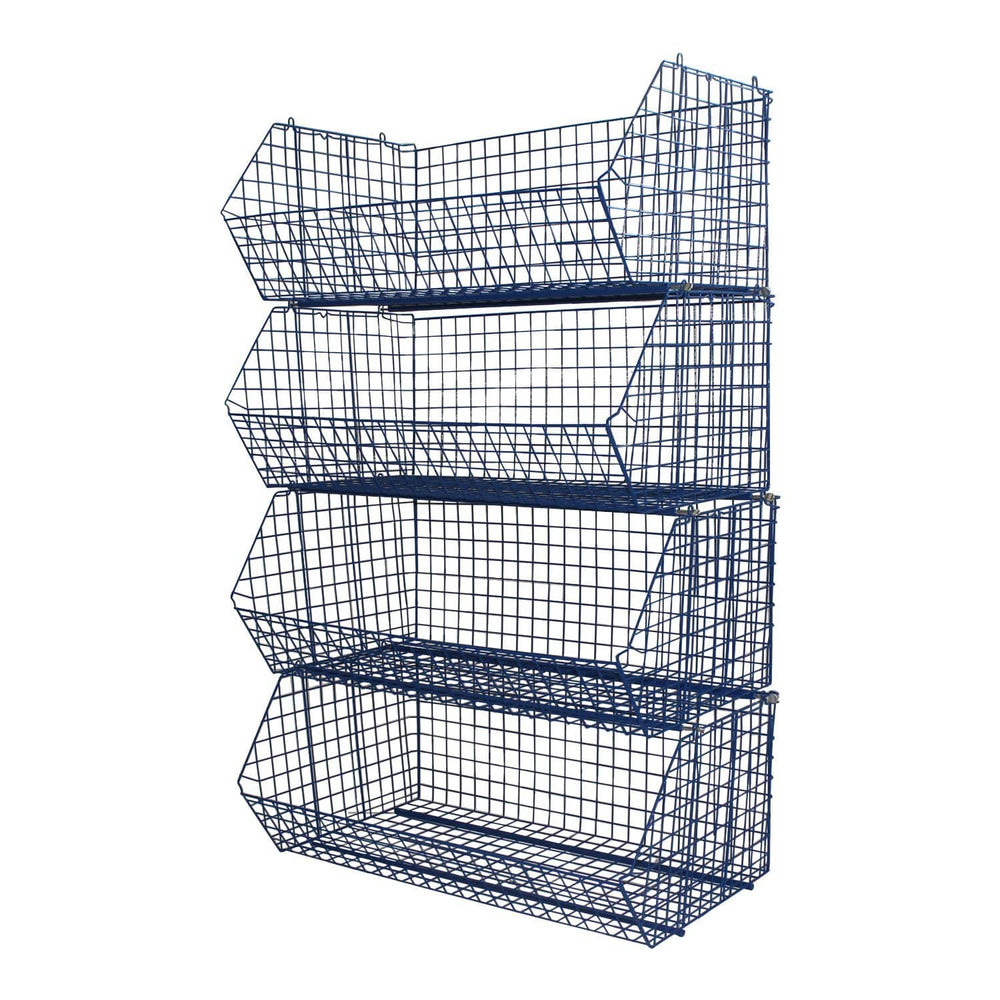 C4 (extra-large) Wire Storage Basket (single) 1220x680x480mm, C4 Wire Blue / 1, Filstorage