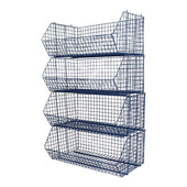 C4 (extra-large) Wire Storage Basket (single) 1220x680x480mm, C4 Wire Blue / 1, Filstorage