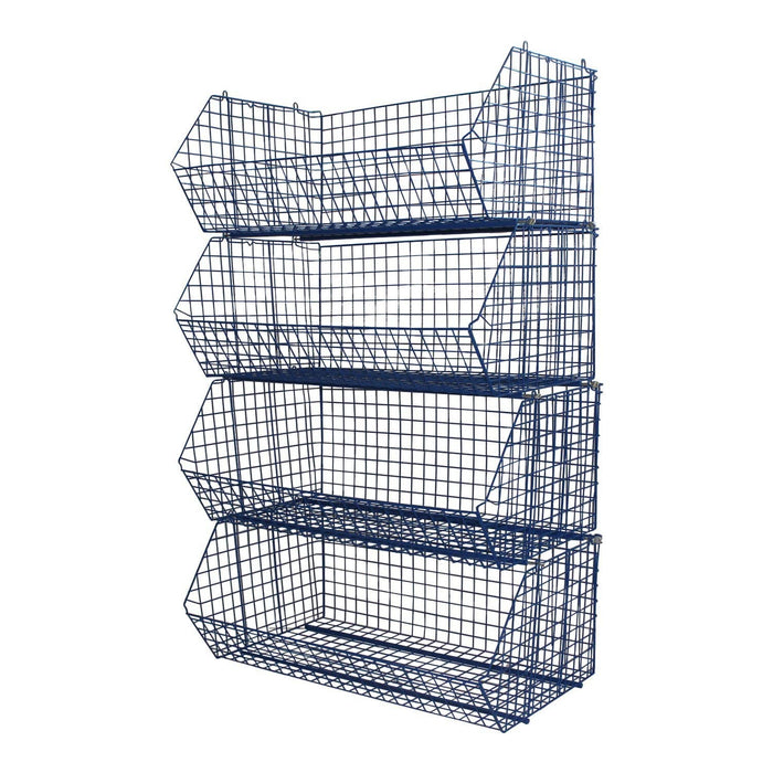 C4 (extra-large) Wire Storage Basket (single) 1220x680x480mm, C4 Wire Blue / 1, Filstorage