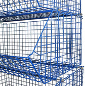 C4 (extra-large) Wire Storage Basket (single) 1220x680x480mm, C4 Wire Blue / 1, Filstorage