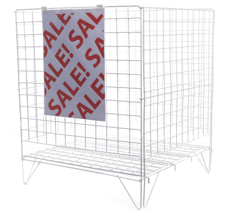 Wire Dump Bin Basket Square (24 inch), 24" Square Dump Bin (WPC) / 1, Filstorage