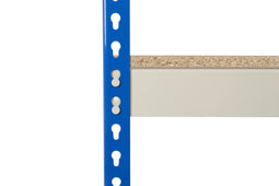 Heavy Duty Boltless Racking 4 Levels 1830mm H, 1220mm / 305mm / Orange/Blue, Filstorage
