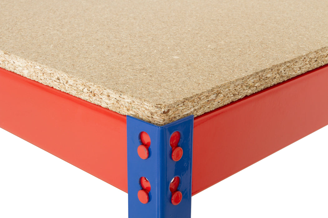 Half Undershelf Workstation Workbench 1830mm H x 915mm D, 915 / Chipboard / Grey/Blue, Filstorage