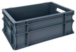 Grey Euro Stacking Containers - Various Sizes, 5L (Pack of 10) 300 x 200 x 120mm, Filstorage