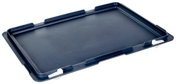 Grey Euro Stacking Containers Hinged Lids (10 Pack), EURO CONT 400x300MM- PK 10, Filstorage