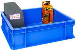 Coloured Euro Stacking Containers (4 Sizes), 10L (Pack of 5) 400 x 300 x 120mm / Blue, Filstorage