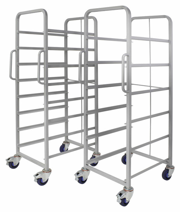 Euro Stacking Container Tray Trolleys 1500mm H x 700mm W x 470mm D, 6 Tier Trolley Only, Filstorage