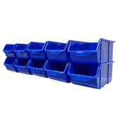 Stackable Storage Parts Bins (114) - Large, Blue / 1, Filstorage