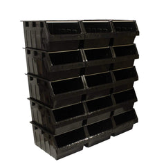 Black Container Pick Wall - 15 Supra Bins