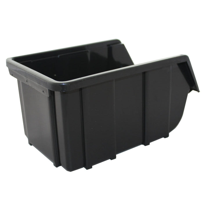 Black Recycled Plastic Parts Storage Bin FB2, FB2 Black, Filstorage