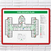 Adhesive Document Frame - Pack 10, A5 - Red, Filstorage