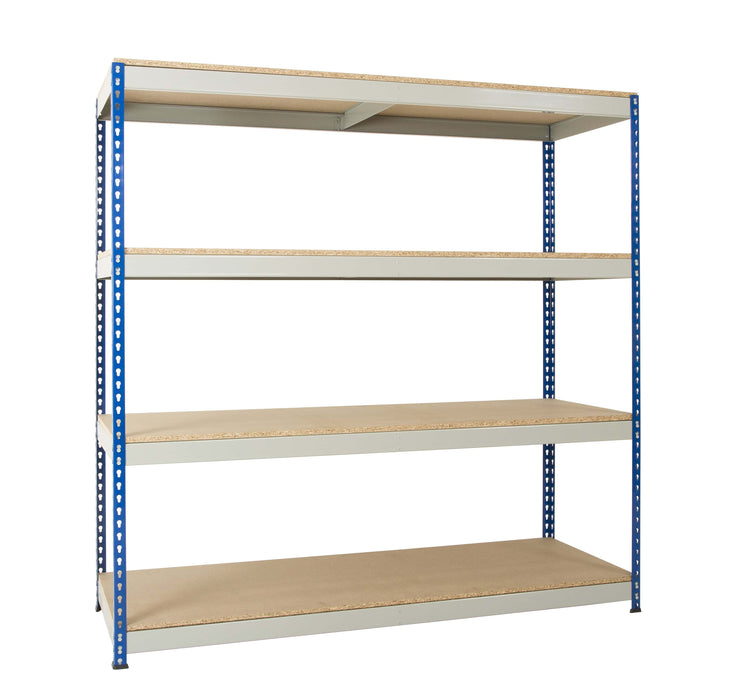Heavy Duty Boltless Racking 4 Levels 1830mm H, 1220mm / 305mm / Orange/Blue, Filstorage
