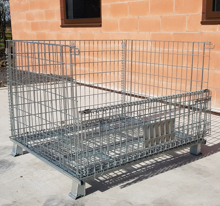 Collapsible Steel Pallet Hypercage Stillages, 4 x Hypercages, Filstorage