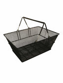 Luxury Black Wire Shopping Basket, Luxury Black Mesh Shopping Basket / 1, Filstorage