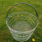 Oval Wire Shopping Basket - Grey Handle, Grey / 1, Filstorage