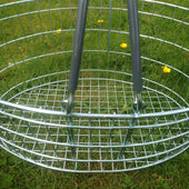 Oval Wire Shopping Basket - Grey Handle, Grey / 1, Filstorage